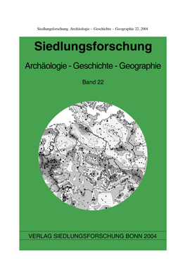 Siedlungsforschung. Archäologie