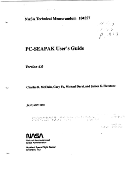 PC-SEAPAK User's Guide