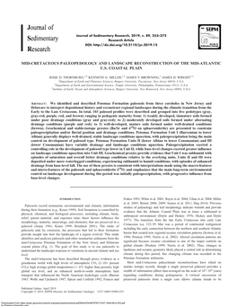 Mid-Cretaceous Paleopedology and Landscape Reconstruction of the Mid-Atlantic U.S