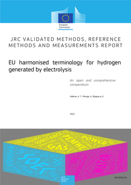 EU Harmonised Terminology for Hydrogen Generated by Electrolysis