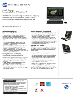 HP Pavilion Data Sheet