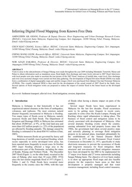 Inferring Digital Flood Mapping from Known Free Data