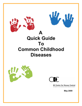 A Quick Guide to Common Childhood Diseases