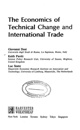 The Economics of Technical Change and International Trade