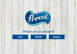 Where Are You Located? VIC NSW Other