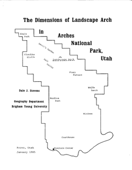 The Dimensions of Landscape Arch in Arches National Park, Utah