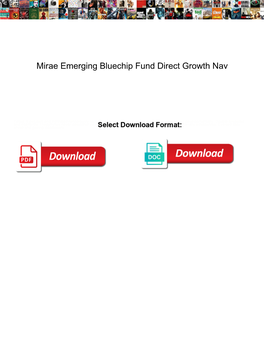 Mirae Emerging Bluechip Fund Direct Growth Nav