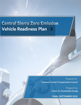 Central Sierra Zero Emission Vehicle Readiness Plan