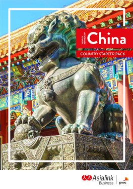 China COUNTRY STARTER PACK Country Starter Pack 2 Introduction to China China at a Glance
