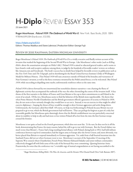H-Diplo REVIEW ESSAY 353 23 June 2021