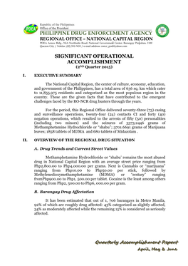 Significant Operational Accomplishment Philippine