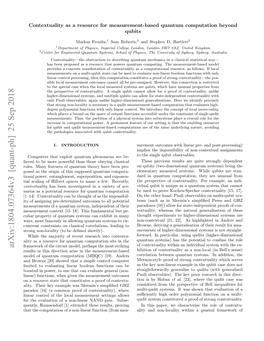 Arxiv:1804.07364V3 [Quant-Ph] 25 Sep 2018