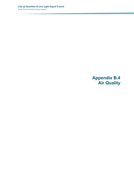 Appendix B.4 Air Quality Tel: 519.823.1311 Fax: 519.823.1316