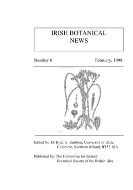 Committee for Ireland, 1997-1998 Botanical Society of the British Isles