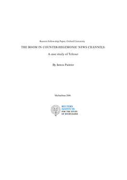 The Boom in Counter-Hegemonic News Channels