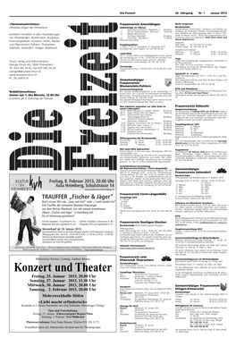 Konzert Und Theater