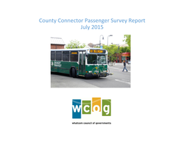 County Connector Passenger Survey Report July 2015