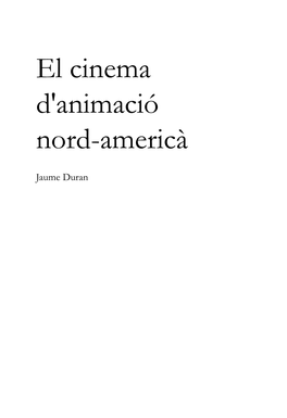 El Cinema D'animació Nord-Americà