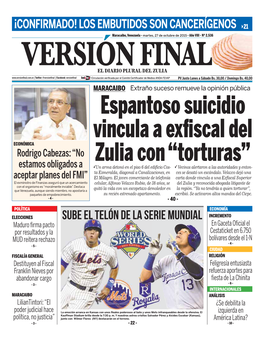 Espantoso Suicidio Vincula a Exfiscal Del Zulia