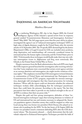 Enjoining an American Nightmare