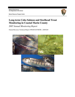Long-Term Coho Salmon and Steelhead Trout Monitoring in Coastal Marin County 2007 Annual Monitoring Report