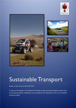 Sustainable Transport Scrutiny Report
