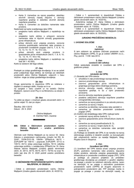 Št. 55/2.10.2020 Uradno Glasilo Slovenskih Občin Stran 1645