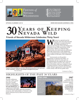 Years of Keeping Nevada Wild