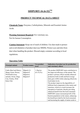 Technical Data Paper