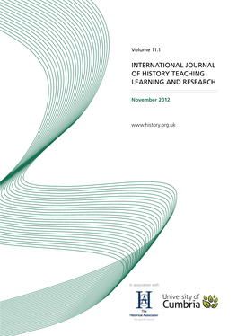 International Journal of History Teaching Learning and Research