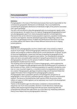 PHYLOGEOGRAPHY -.: Fernando Santiago Dos Santos