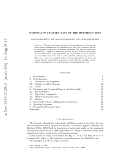 Arxiv:1410.6729V2 [Math.DS] 12 Aug 2015 Opiae Bet Ntesuyo Yaia Systems