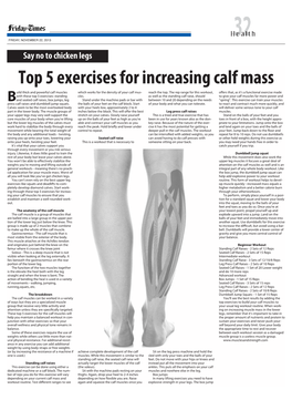 Top 5 Exercises for Increasing Calf Mass Uild Thick and Powerful Calf Muscles Which Works for the Density of Your Calf Mus- Reach the Top