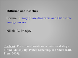 Binary Solutions with Unlimited Solubility