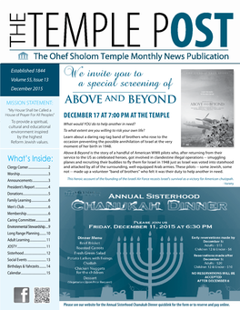 December 2015 a Special Screening Of