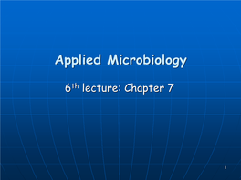 Applied Microbiology