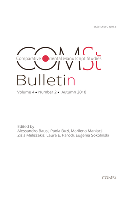 Bulletin Volume 4 • Number 2 • Autumn 2018