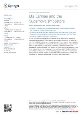 Eta Carinae and the Supernova Impostors