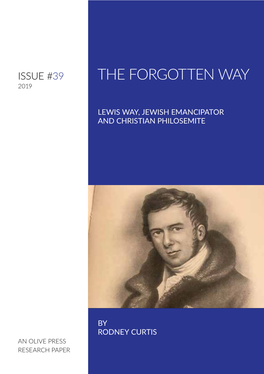 OPRP 39 the Forgotten Way by Rodney Curtis Published