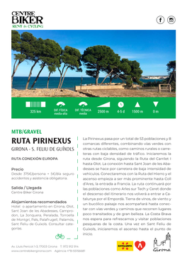 RUTA PIRINEXUS Comarcas Diferentes, Combinando Vías Verdes Con GIRONA - S