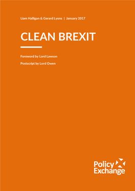 Clean Brexit