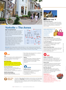 Yorkville + the Annex Denotes Subway Station Jeanne Lottie Fashion Inc