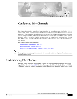 Configuring Etherchannels