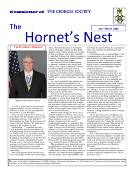 The Hornet's Nest Newsletter of the GEORGIA SOCIETY