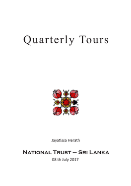 Quarterly Tours