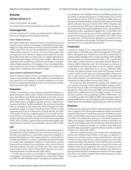 Report on Carcinogens, Fourteenth Edition for Table of Contents, See Home Page