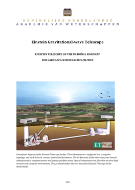 Einstein Gravitational-Wave Telescope