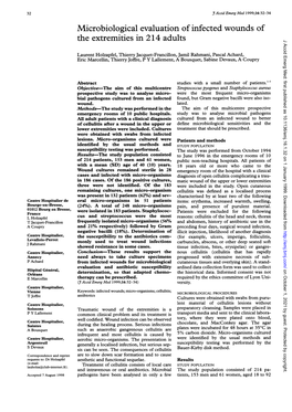 Microbiological Evaluation of Infected Wounds Of