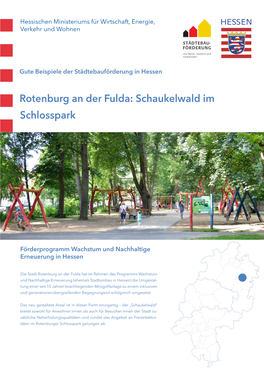 Rotenburg an Der Fulda: Schaukelwald Im Schlosspark