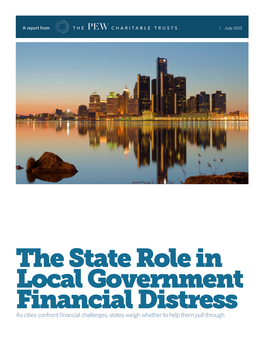 The State Role in Local Government Financial Distress